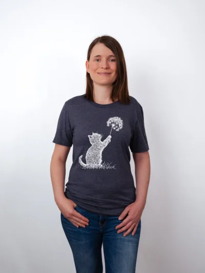Wunsch der Katze T-Shirt Heather Midnight Navy - Neustart