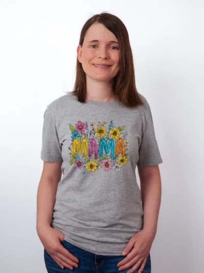Wildblumen Mama T-Shirt - Danke Mama