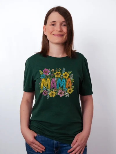 Wildblumen Mama T-Shirt - Muttertag Ueberraschung
