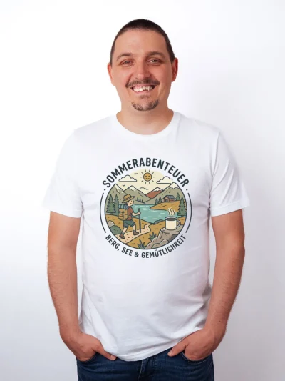 Berg und See und Gemütlichkeit T-Shirt - Leichte Sommermode