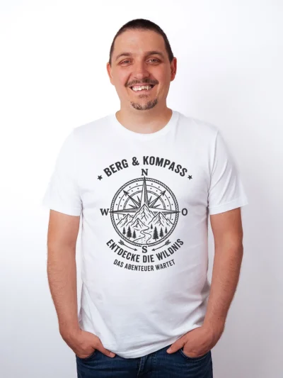 Berg und Kompass T-Shirt - Kollektion