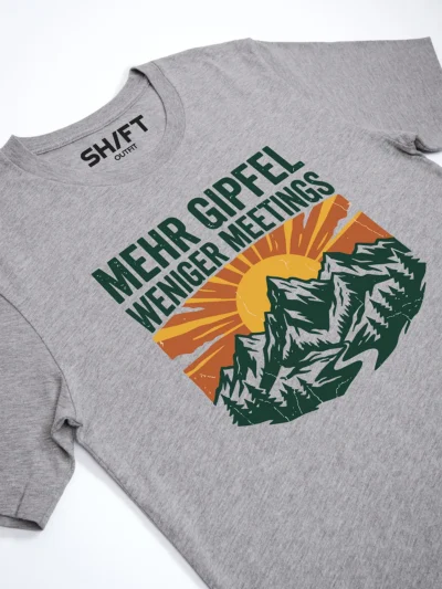 Mehr Gipfel und weniger mettings T-Shirt - Sommer 2026