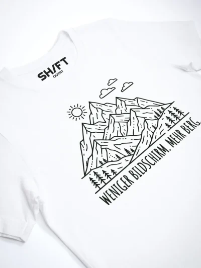 Weniger Bildschirm Mehr Berg T-Shirt - Leichte Sommermode